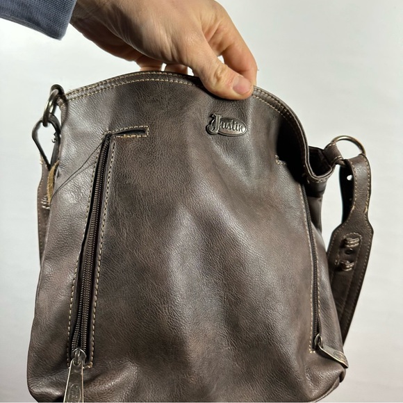 Brown Fringe Leather Shoulder Bag - Picture 4 of 6